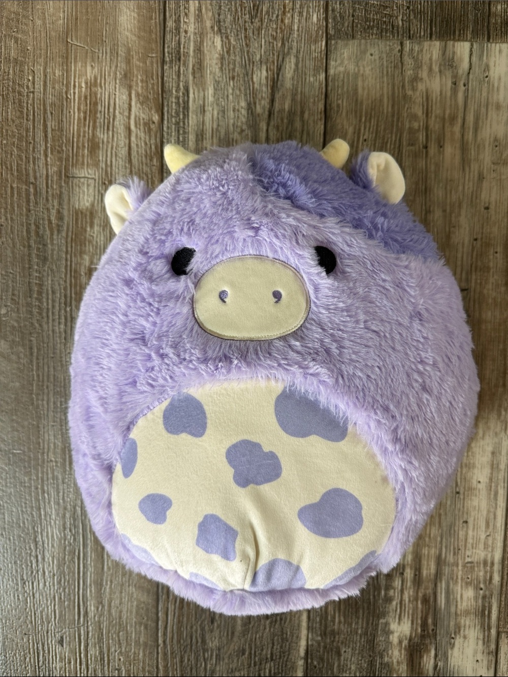 🌟Squishmallows 🌟Lavender Cow Plush with Cream Accents